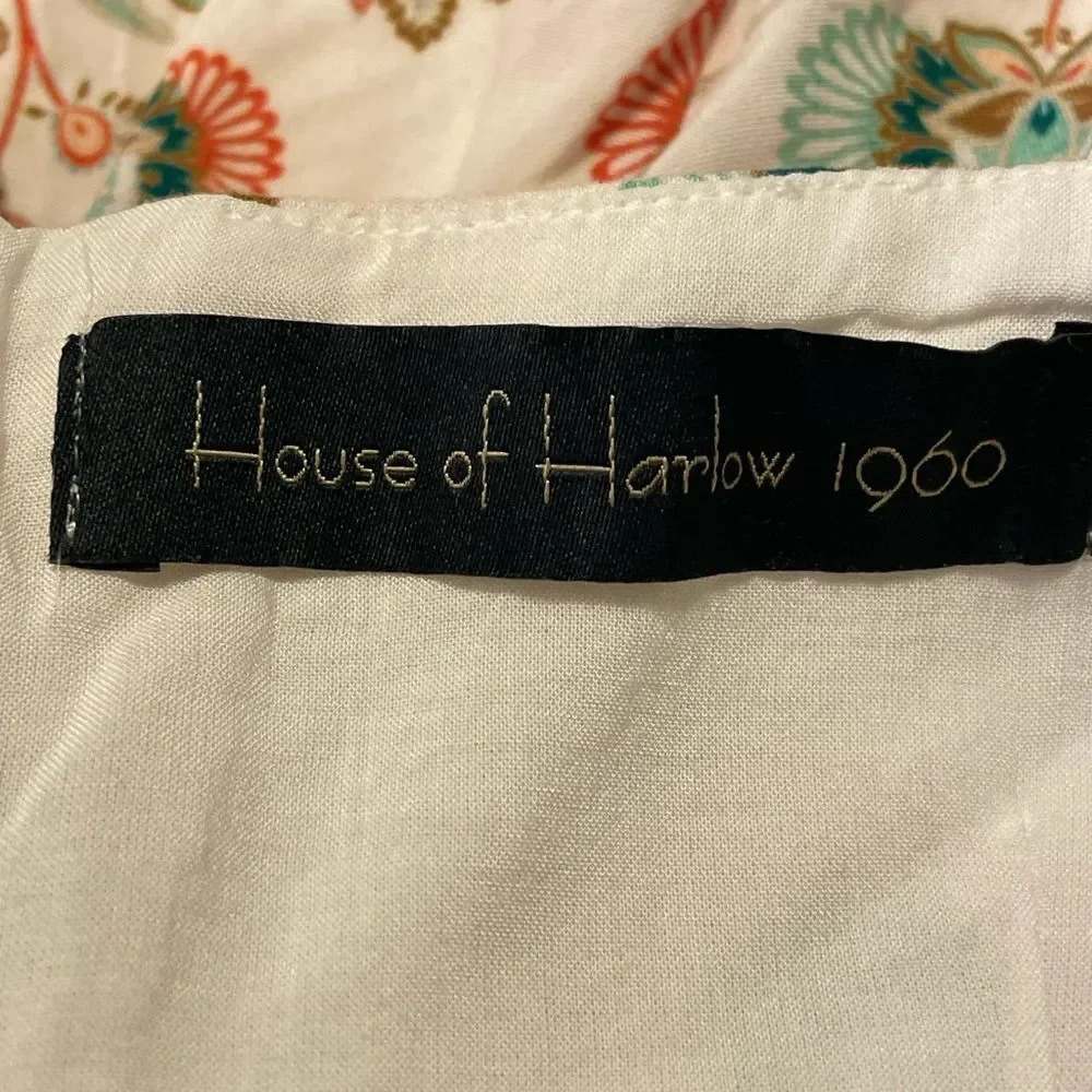 HOUSE OF HARLOW 1960 NWOT Morocco Maxi Dress in‎ Ivory Multi - Picture 7 of 11